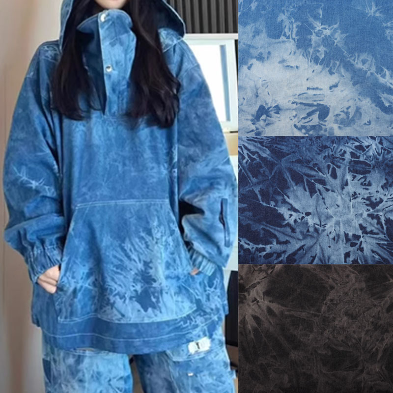 Sewing Tie Dye - 100% Cotton Tie-dye Dresses Denim Fabric