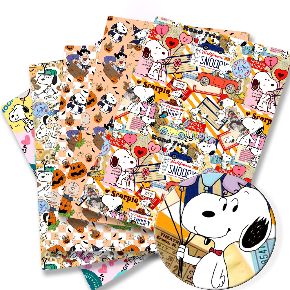 Sewing Textiles - TAKARA TOMY Snoopy fabric140x50CM Cartoon Polyester