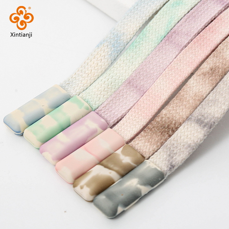 Sewing Tie Dye - 1cm wide Flat Braided Rope Twisted
