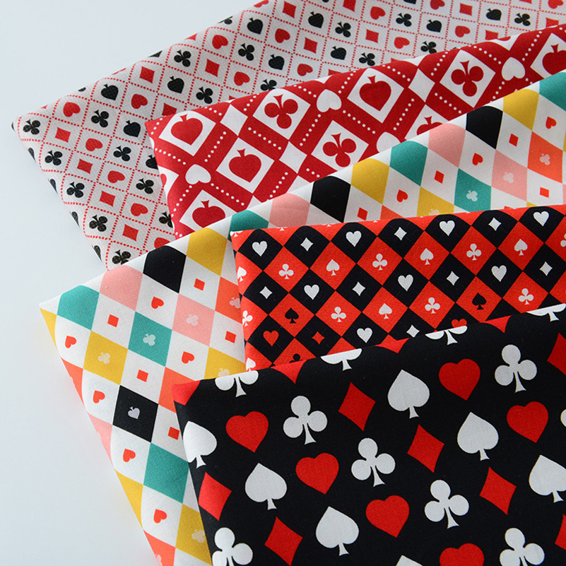 Sewing Textiles - Ins Poker Element Cotton Digital Printing