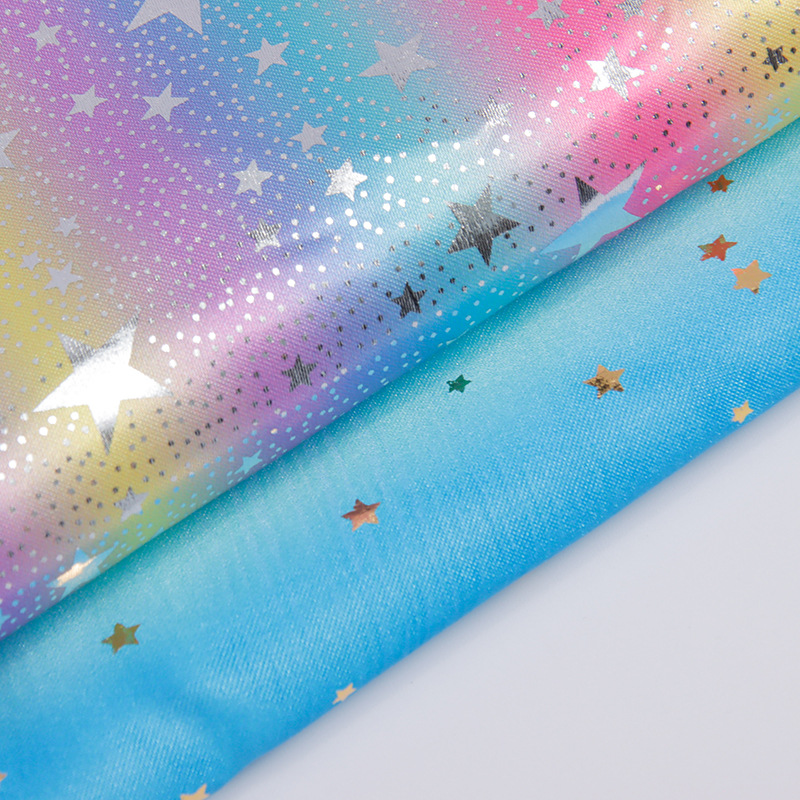 Sewing Tie Dye - Gradient Starry Rainbow Tie Dye Fabric