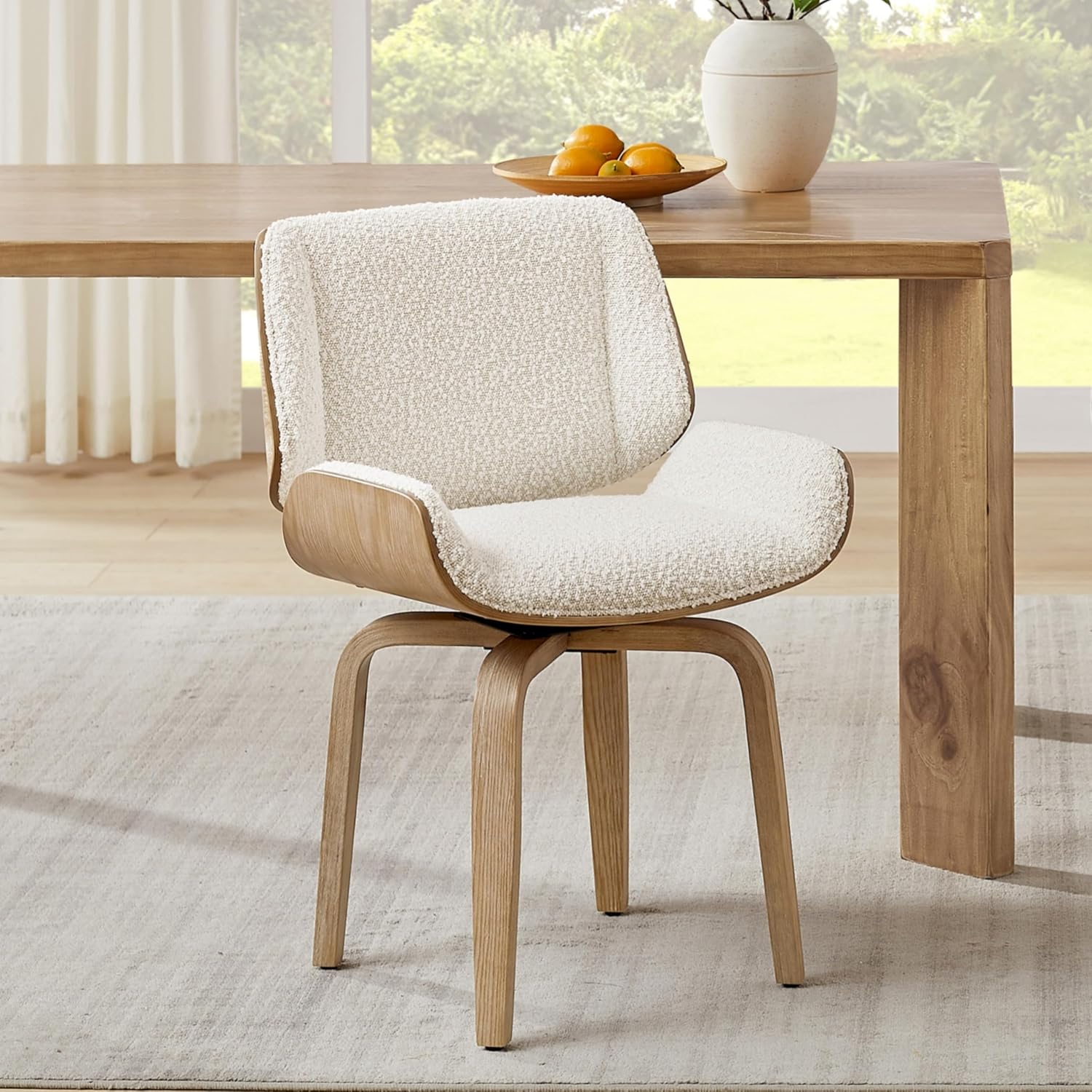 Century Textile & Sewing Supply Saskatoon Sk - Swivel Dining Chair, Fabric Upholstered Dining