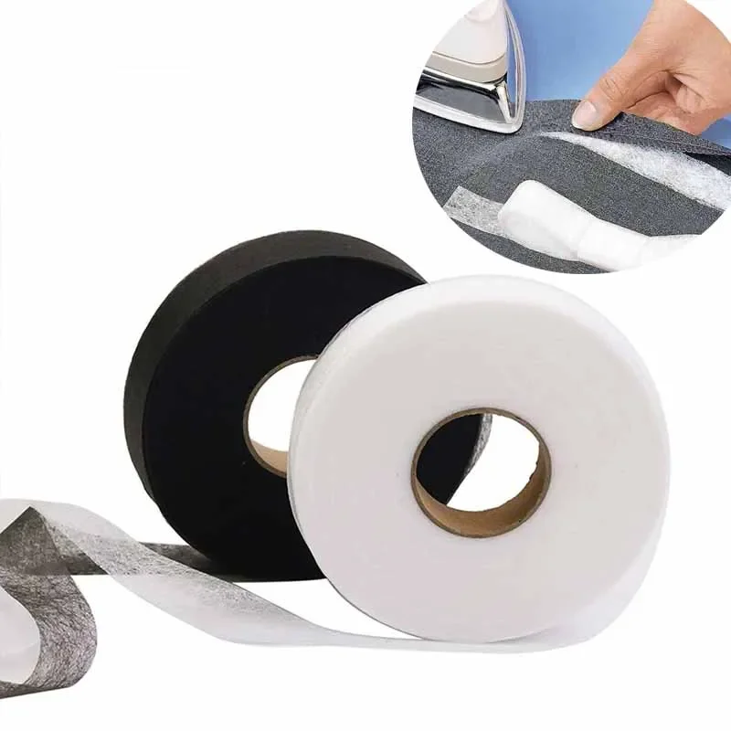 Hem Tape Fusible - 50M/Roll Double-sided Non-woven Interlining Adhesive Fabric