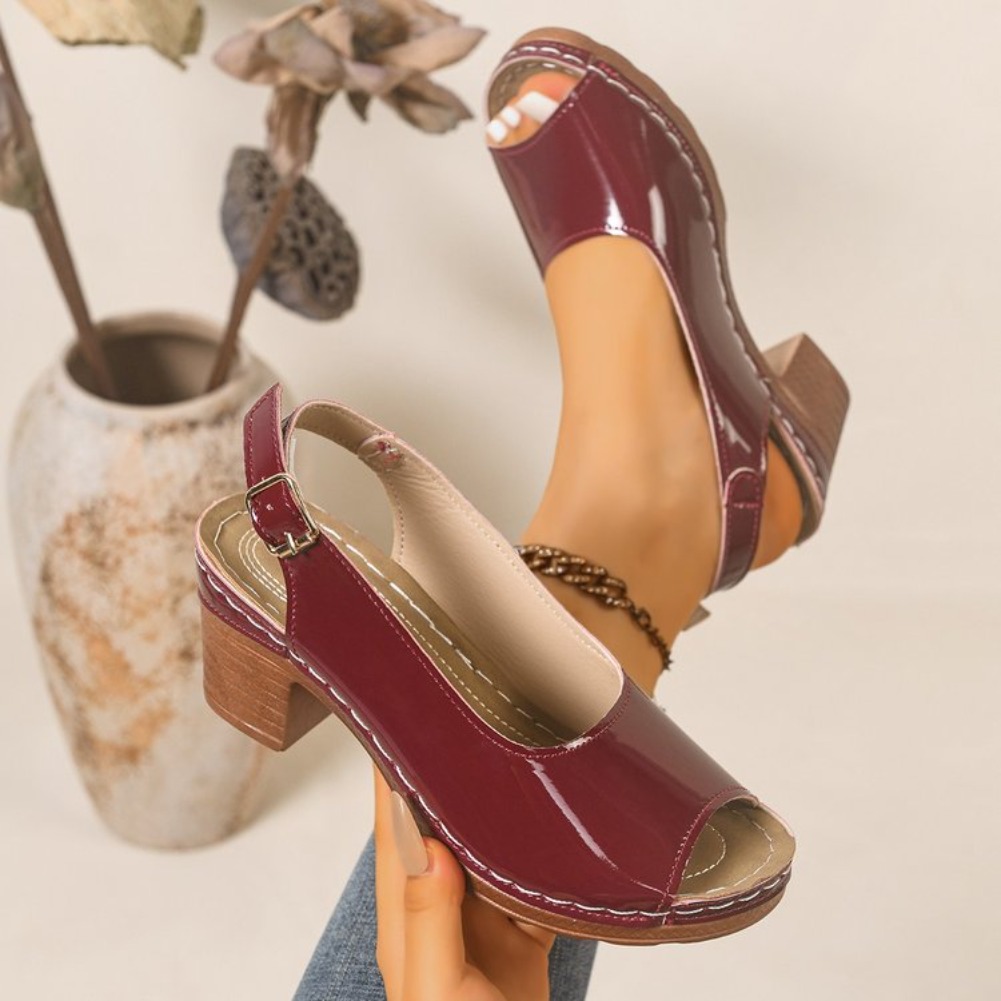 Sewing New - 2026 New Women Heel Sandals Elegant