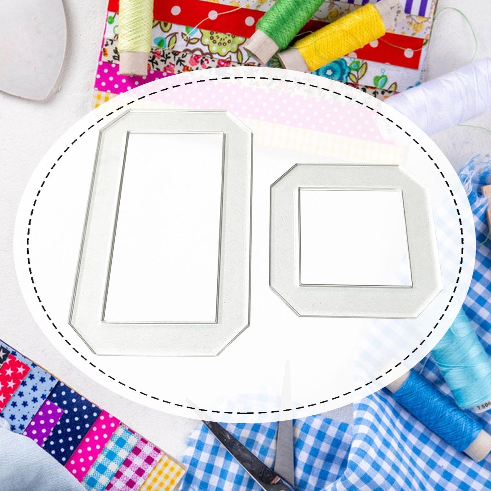 Quilting Ruler Square - 2Pcs Quilting Templates Quilt Stencils Rulers