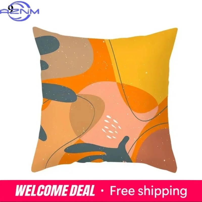 Boho Orange Abstract Cushion C - Century Textile & Sewing Supply Saskatoon Sk 评论和价格