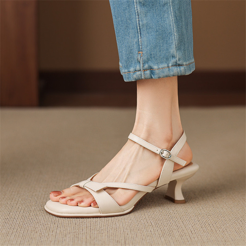 New Summer Sandals Split Leath - Sewing New 评论和价格