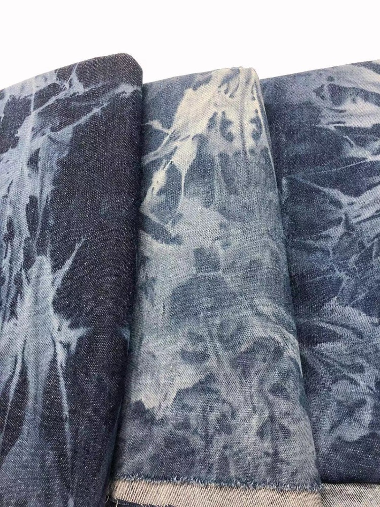 Tie-dye Denim Fabric By The Me - Sewing Tie Dye 评论和价格