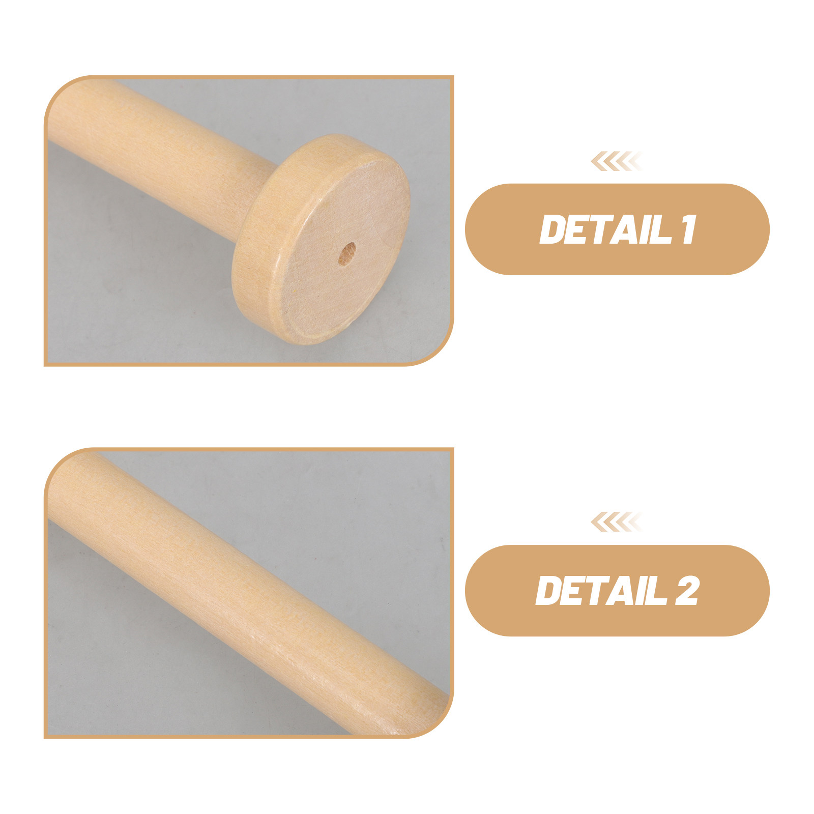5Pcs Wooden Spools Natural Vin - Sewing Textiles 评论和价格