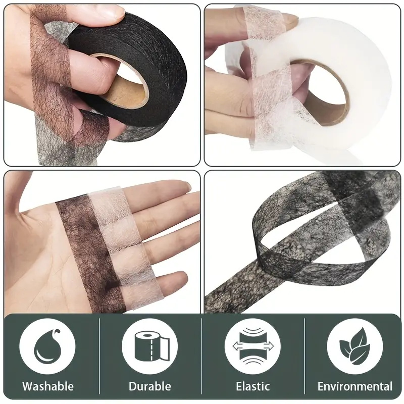 2Roll Black White Double-sided - Hem Tape Fusible 评论和价格