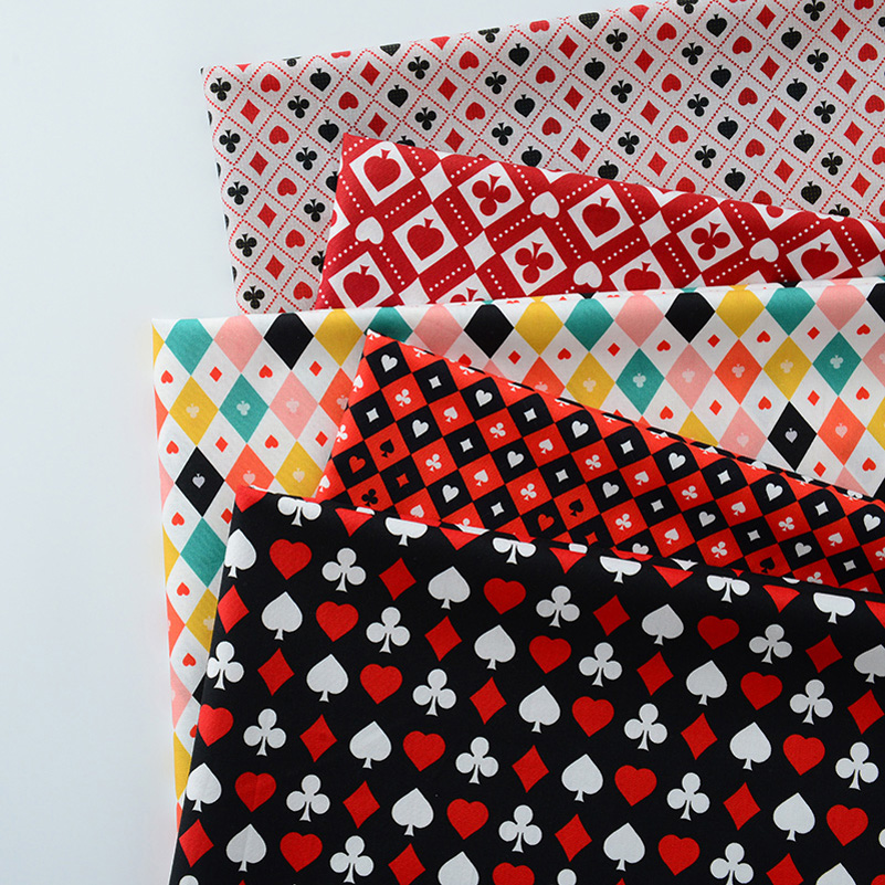 Ins Poker Element Cotton Digit - Sewing Textiles 评论和价格