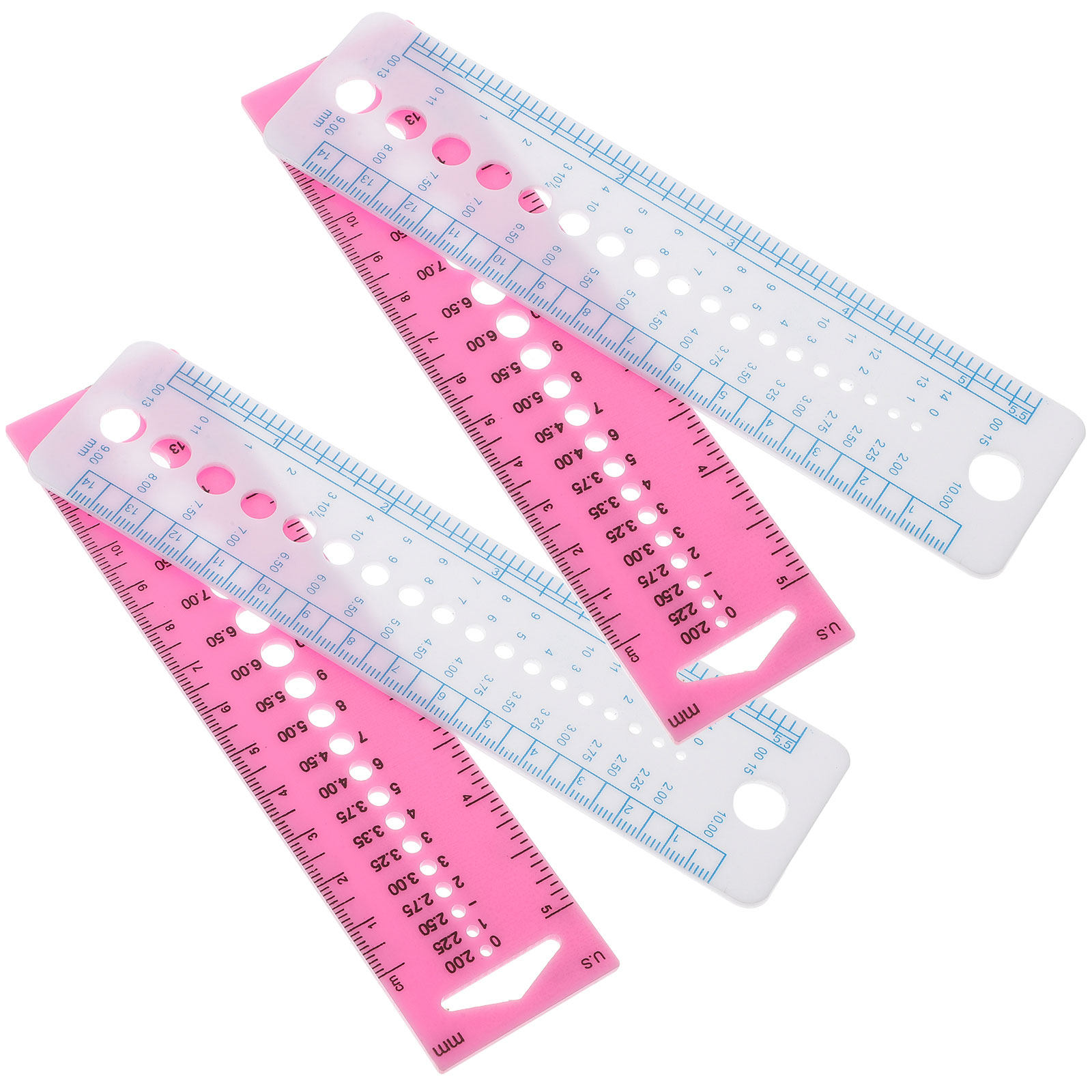 4Pcs Sweater Needle Ruler Plas - Sewing Gauge Ruler 评论和价格