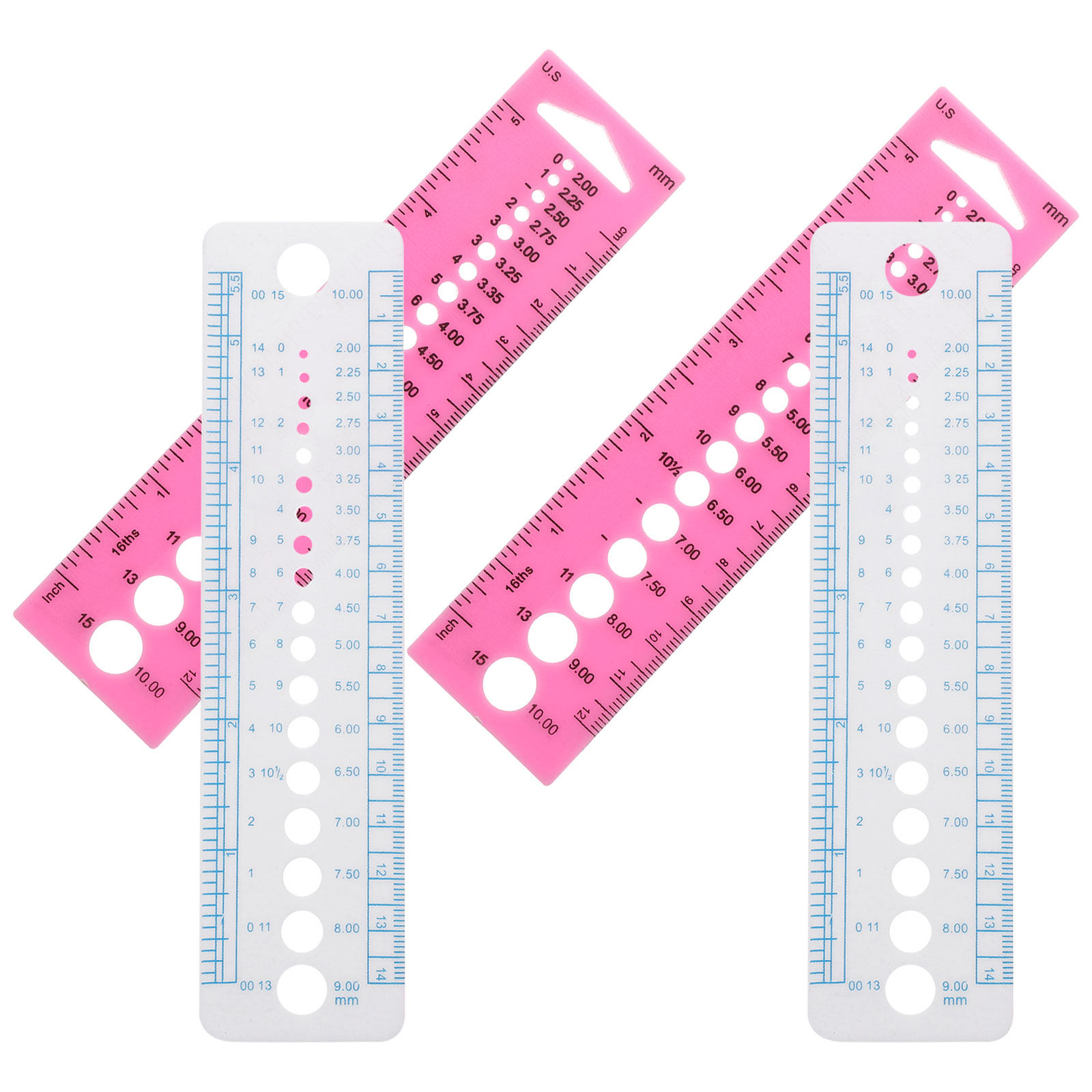 4Pcs Sweater Needle Ruler Plas - Sewing Gauge Ruler 评论和价格