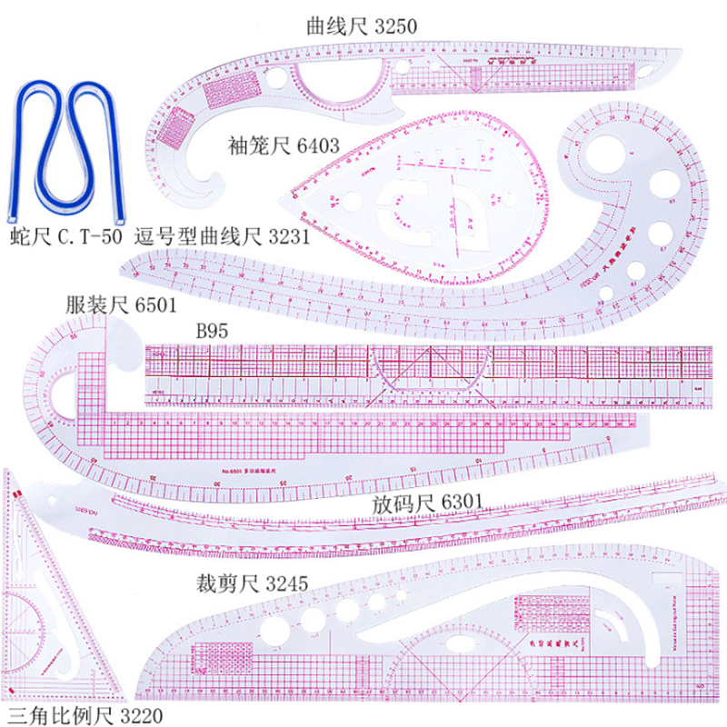 5/6/9pcs Set Tailor Measuring  - Sewing Gauge Ruler 评论和价格