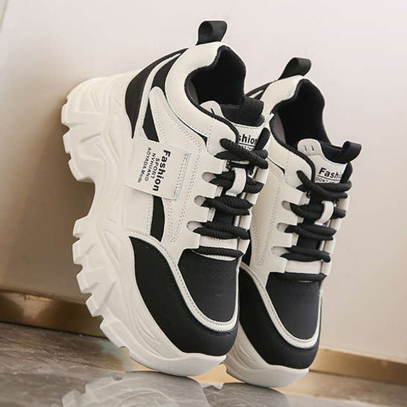 New Fashion Platform Sneakers  - Sewing New 评论和价格