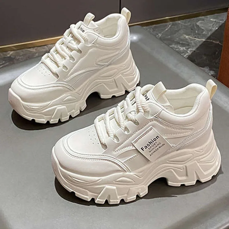 New Fashion Platform Sneakers  - Sewing New 评论和价格