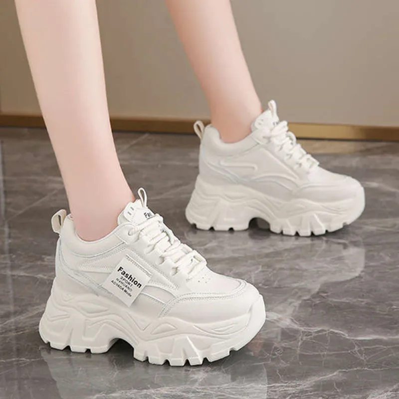 New Fashion Platform Sneakers  - Sewing New 评论和价格