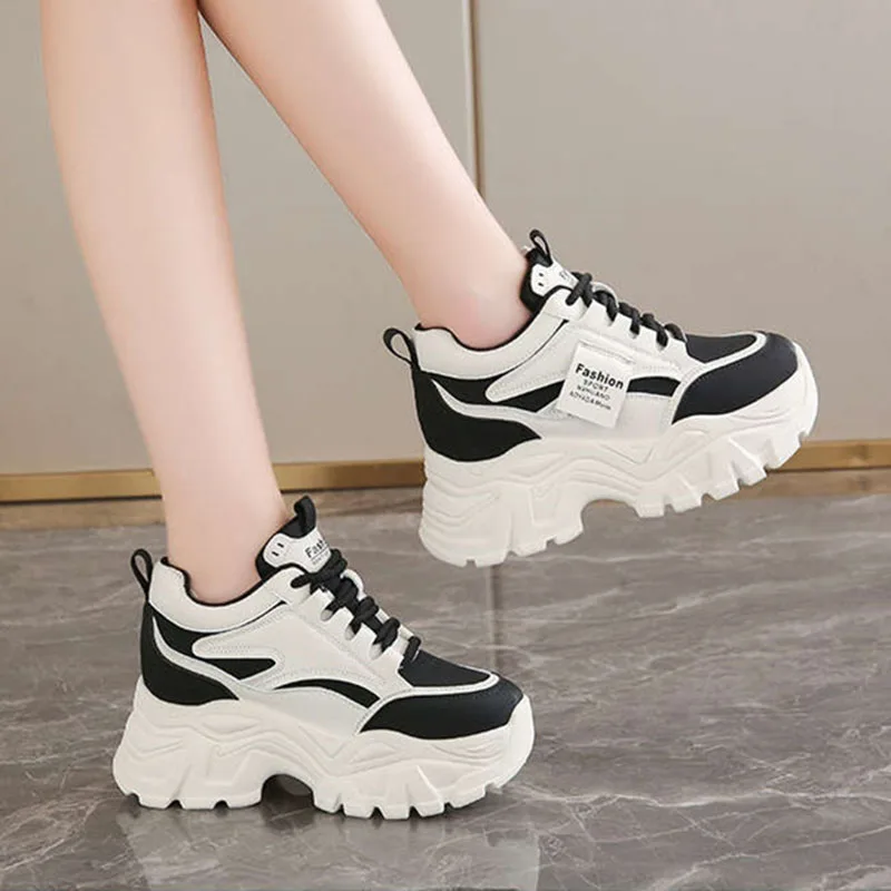New Fashion Platform Sneakers  - Sewing New 评论和价格