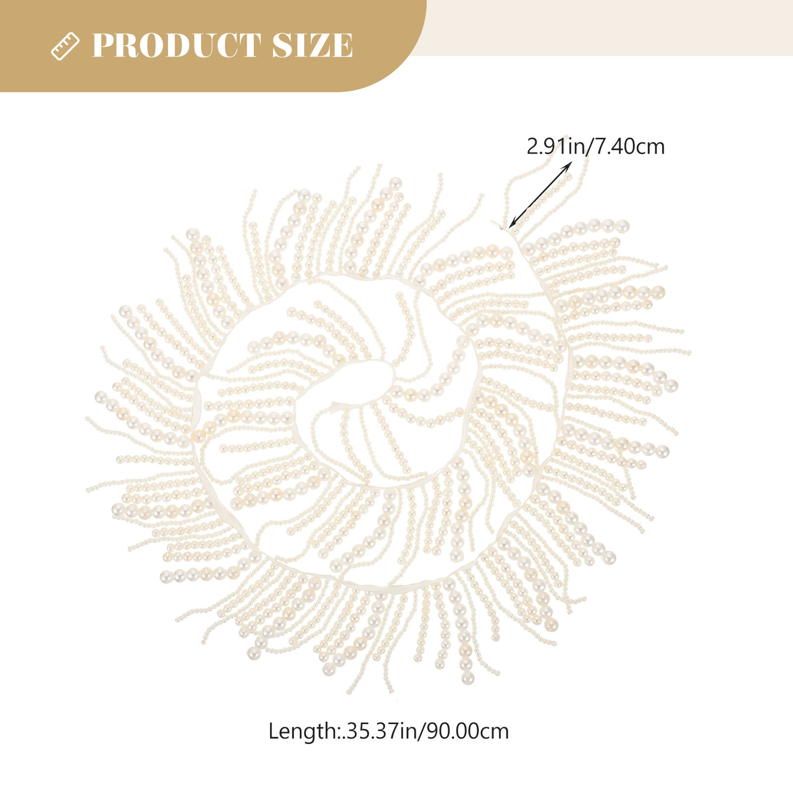 Clothing Pearl Trim Delicate P - Sewing Textiles 评论和价格