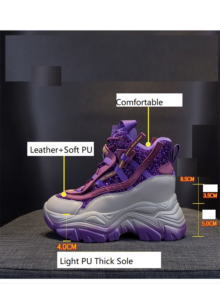 2025 Women's Hidden Wedge Snea - Sewing Cloth 评论和价格