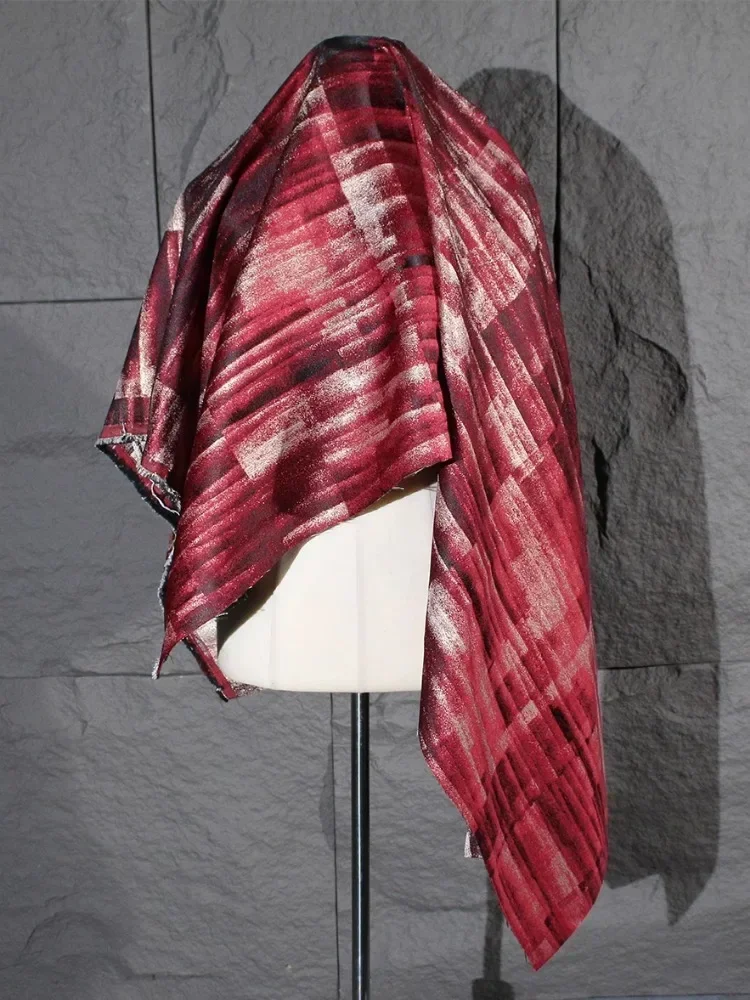 Red Oil Painting Tie Dye Irreg - Sewing Tie Dye 评论和价格