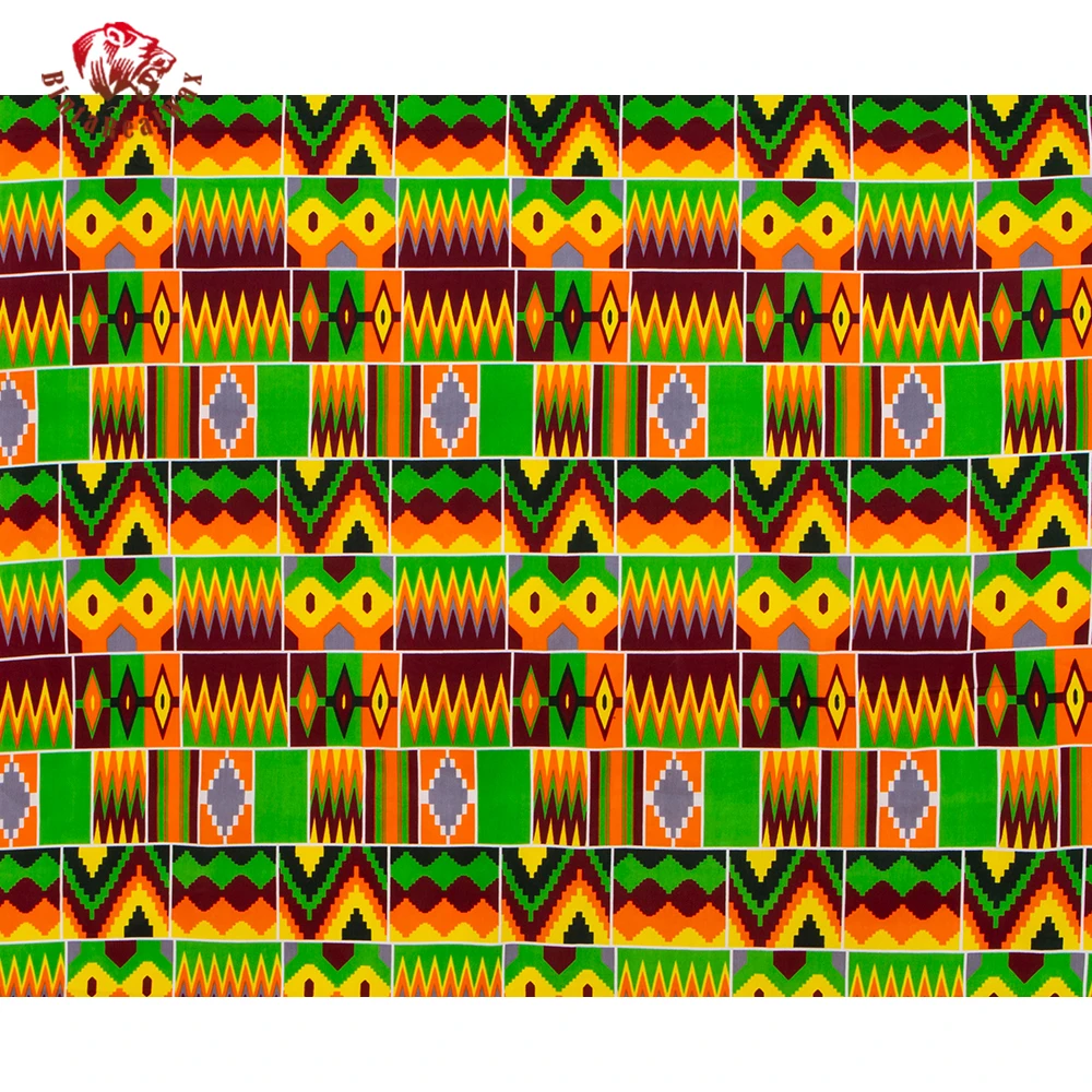 African Cotton Fabric Light Co - Sewing Batik 评论和价格