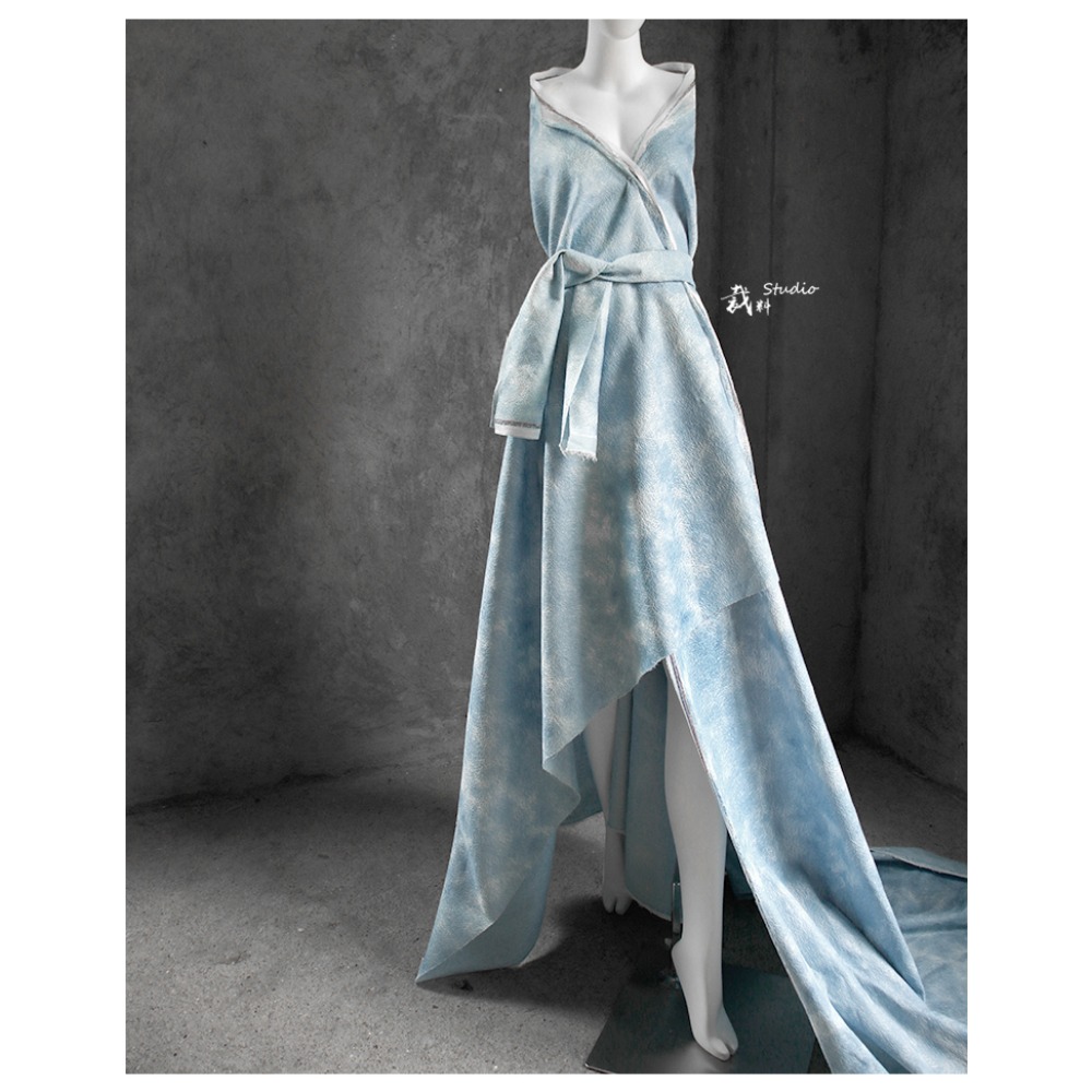 3D Pulse Pattern Tie-dye Blue  - Sewing Tie Dye 评论和价格
