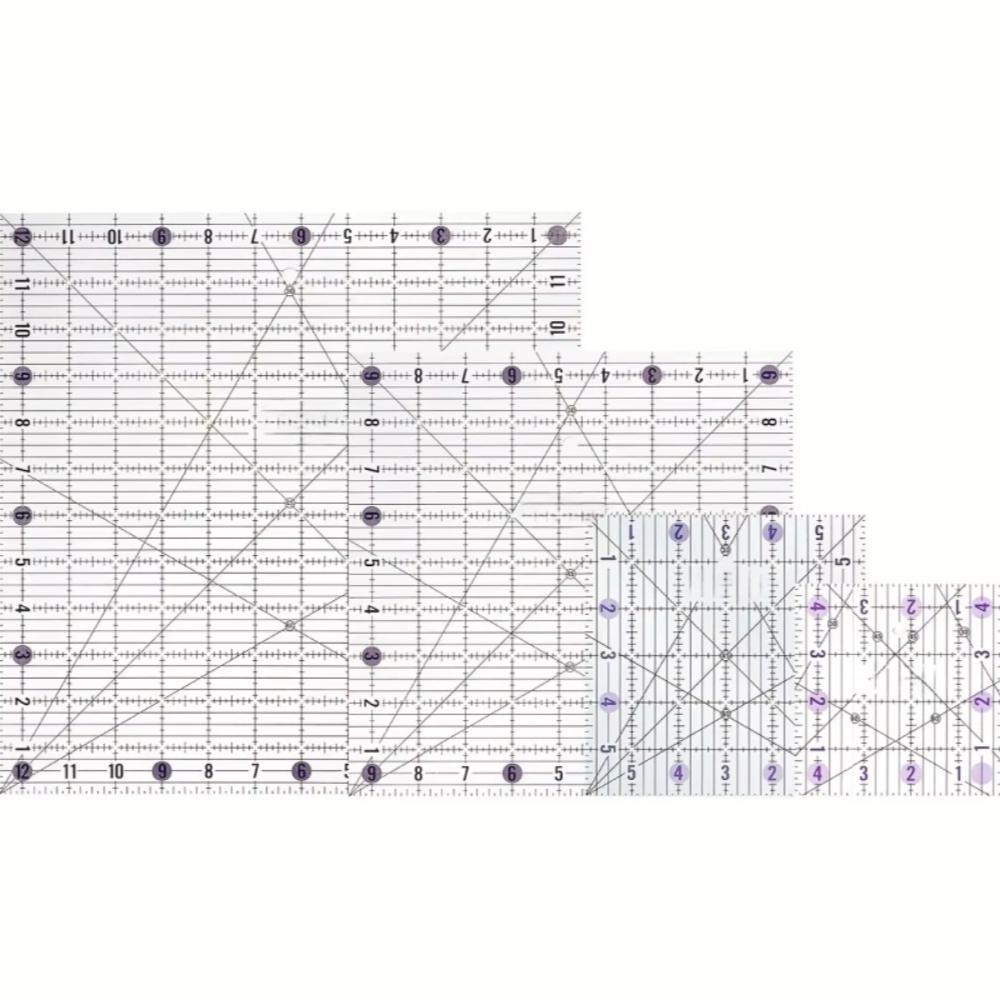 4pcs Square Acrylic Quilting R - Quilting Ruler Square 评论和价格