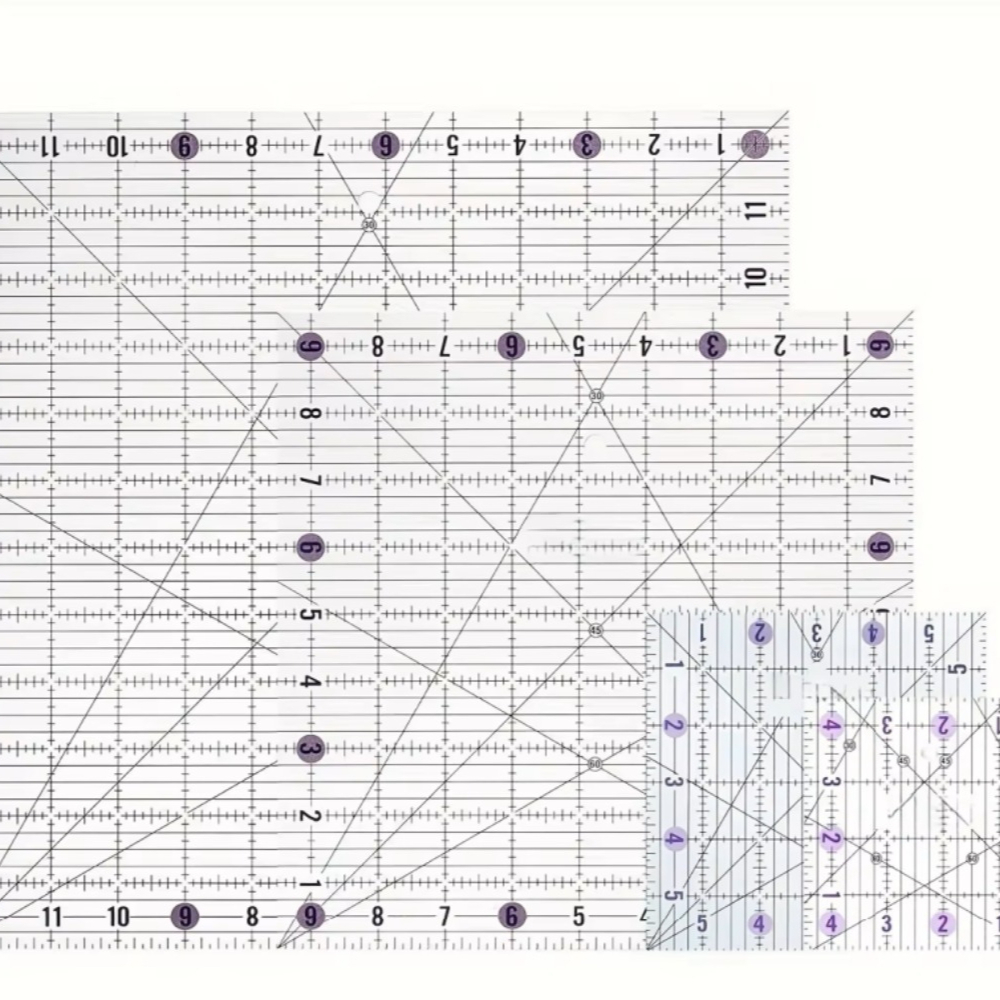 4pcs Square Acrylic Quilting R - Quilting Ruler Square 评论和价格