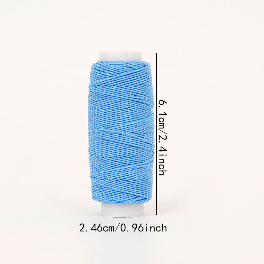 18-Color 0.6mm Ultra-Fine Elas - Sewing Machine Yarn 评论和价格