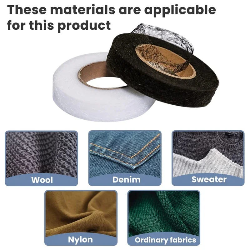 50M/Roll Double-sided Non-wove - Hem Tape Fusible 评论和价格