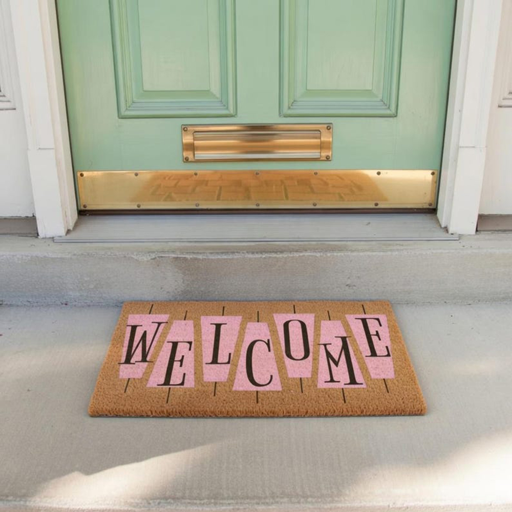 Retro Pink Cute Doormat Welcom - Century Textile & Sewing Supply Saskatoon Sk 评论和价格