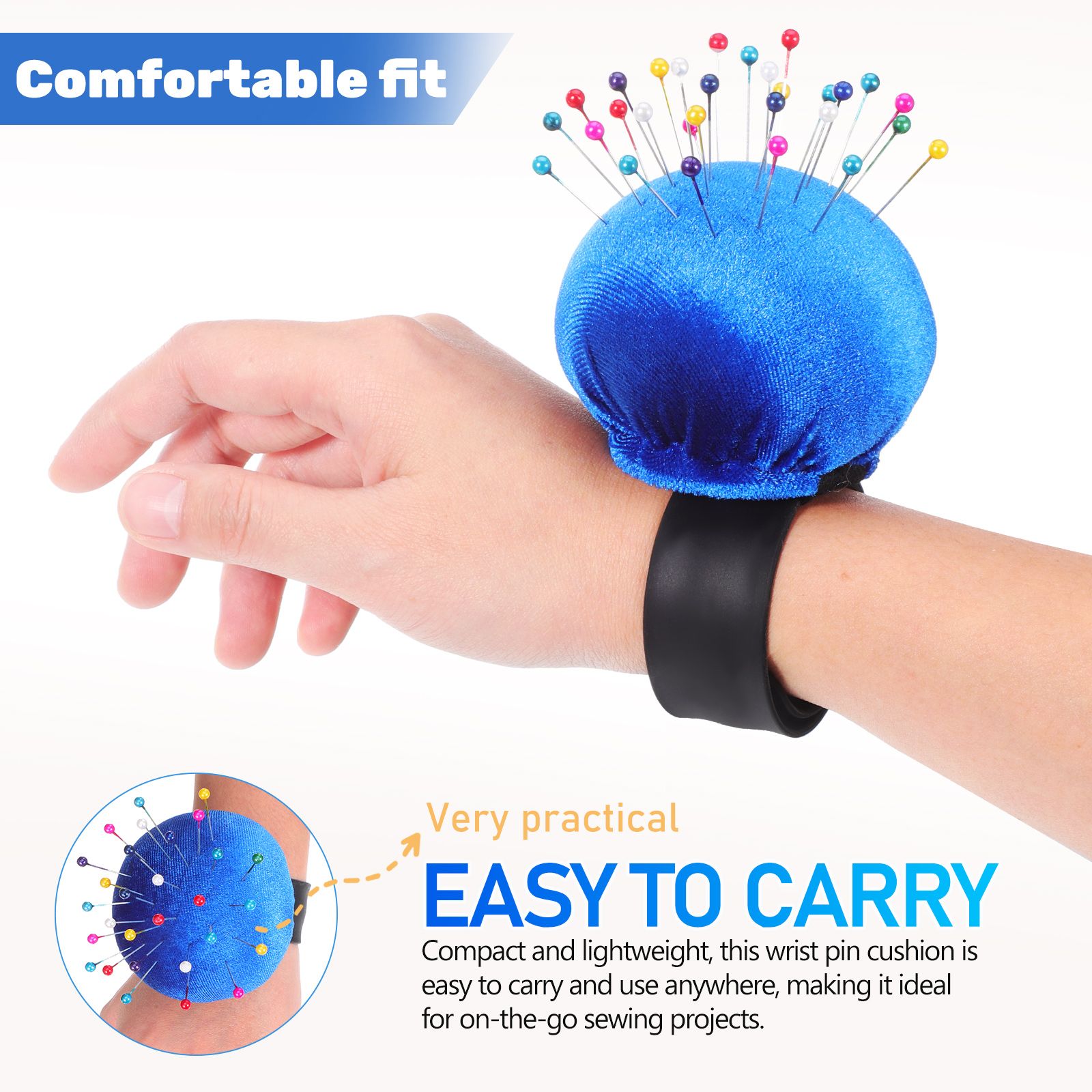 Wrist Pin Cushion Sewing Needl - Sewing Pin Cushion 评论和价格