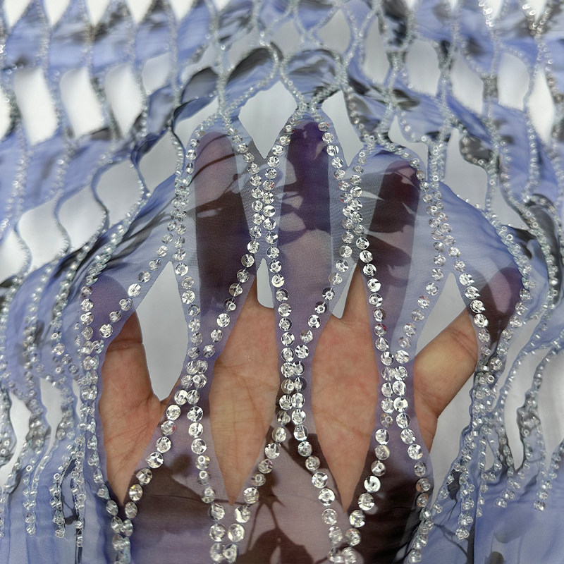 Mesh Chiffon Bead Sequin Embro - Sewing Tie Dye 评论和价格