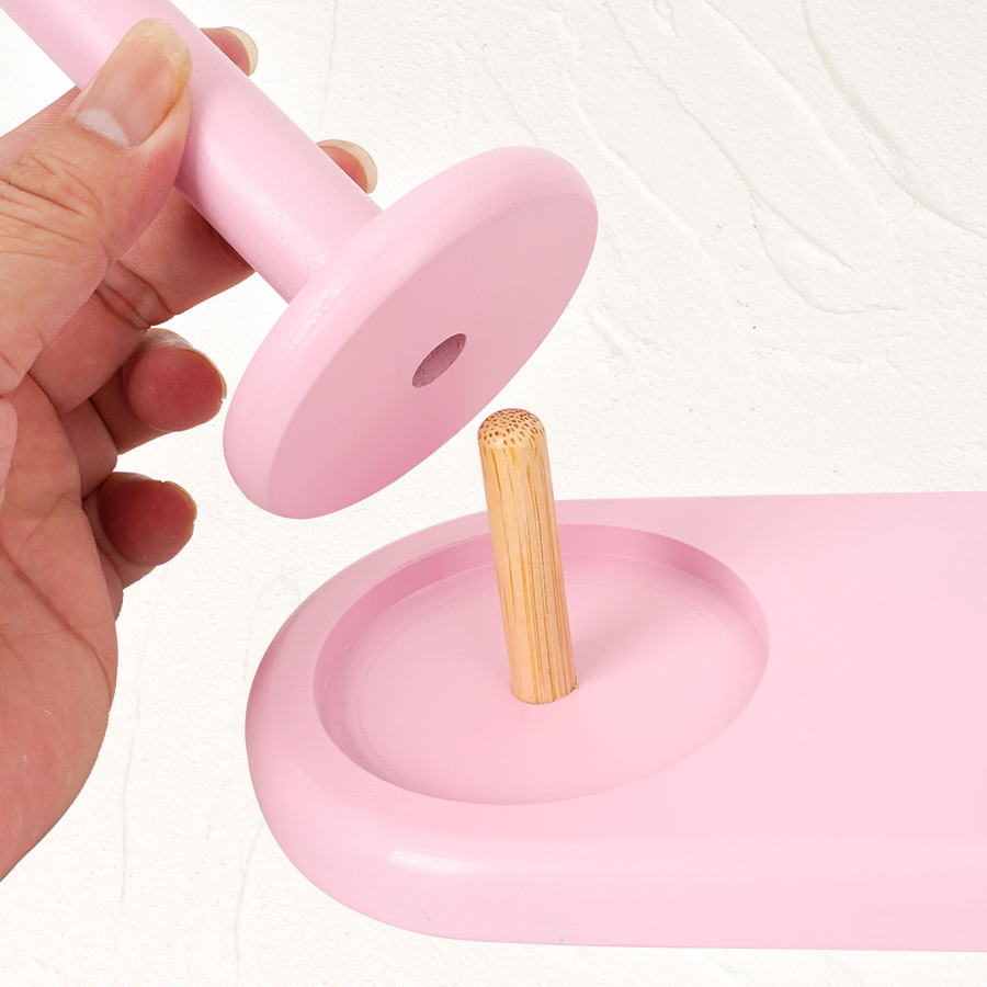1pc Double-Axis Wooden Yarn Ho - Sewing Machine Yarn 评论和价格