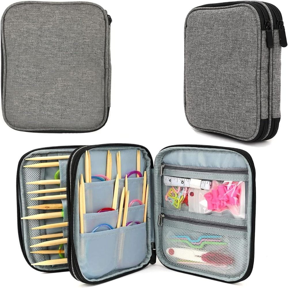 Knitting Needle Case, Portable - Textile Sewing Kit 评论和价格