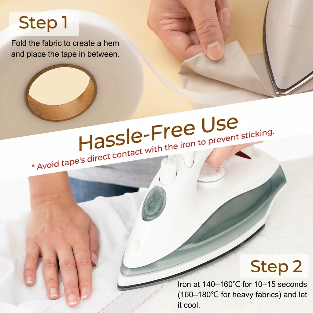 2Rolls Iron on Hemming Tape No - Hem Tape Fusible 评论和价格