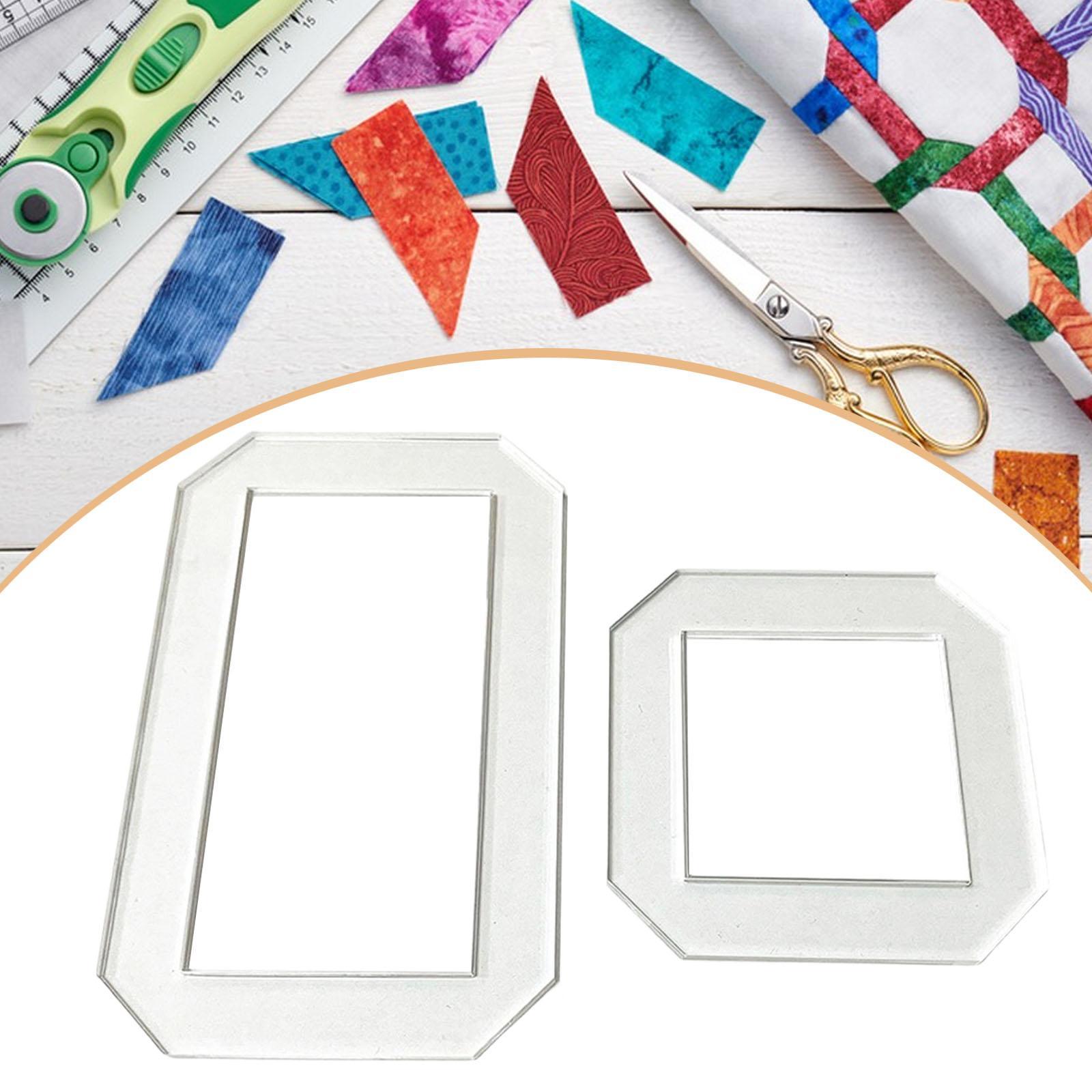 2Pcs Quilting Templates Quilt  - Quilting Ruler Square 评论和价格