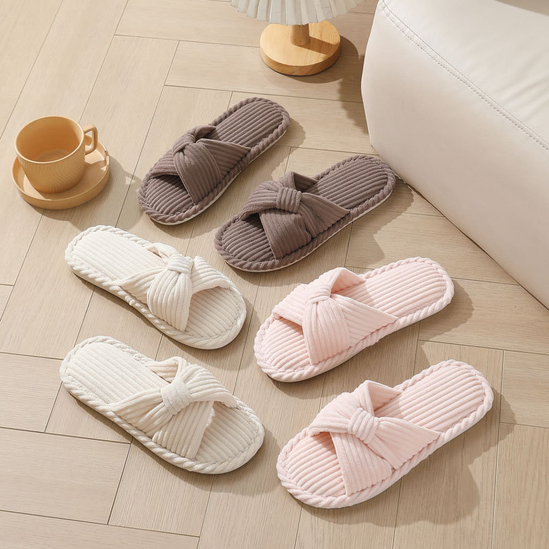 Corduroy Cross Strap Home Slip - Sewing Cloth 评论和价格