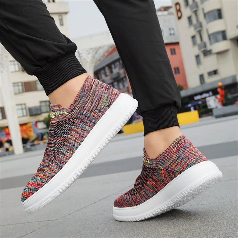 Summer Wide Toe Sneakers For M - Knit Stabilizer Stretch 评论和价格